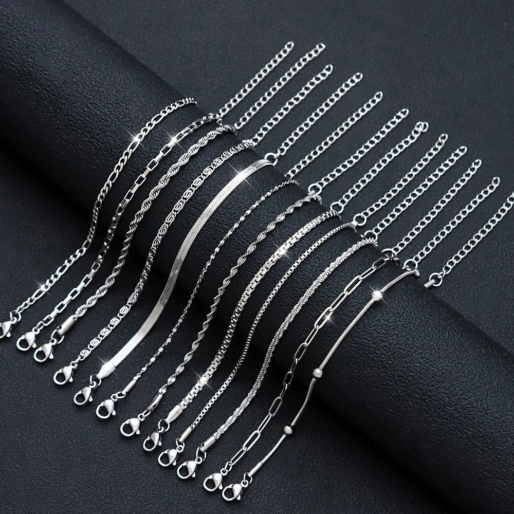 12Pcs/Set Stainless Steel Bracelet for Women AliExpress
